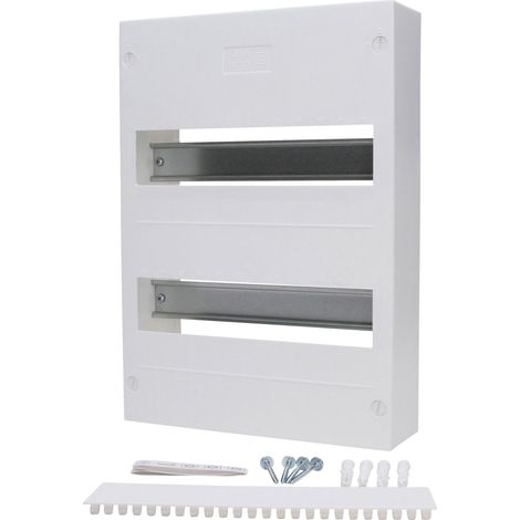KOPP Aufputz-Verteilerkasten N24A, IP40, 63A, 400VAC, ohne Tür, 2-reihig