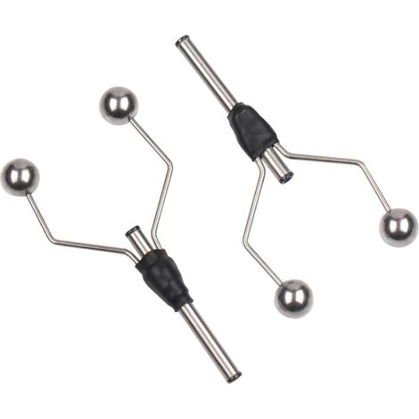 2PCS Double Bi-Ceramic Tip Fly Tieing Bobbin Holder pour la bobine standard de pêche des mouches Lure Baits Making Tool