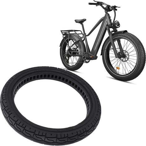 Pneu 16x2,125 en caoutchouc increvable et anti-crevaison, 16 pouces, pour trottinettes et vélos électriques. (1/4)