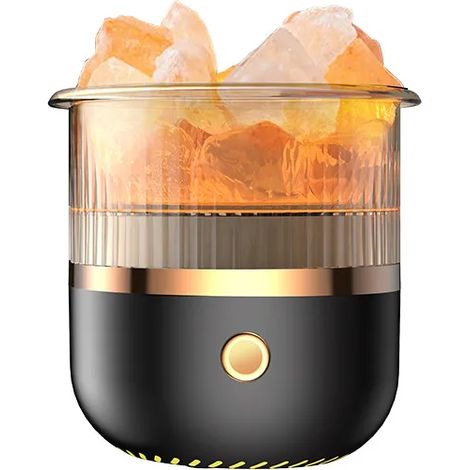Diffuseur d'huiles essentielles et humidificateur d'air ultrasonique électrique (noir) avec lumière LED 7 couleurs (1/5)