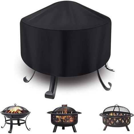 Lot de 2 nappes rondes Tissu Oxford 420D avec nappe en PVC élastique imperméable et résistante à l' (1/5)