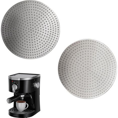 2 Pièces Passoire à Expresso 51 mm, Écran à Expresso en Acier Inoxydable 304, Maille Nid D'abeille, Double Couche, Tamis à Expresso 0,8 mm D'épaisseur pour Porte-filtre Barista Accessoires (1/5)