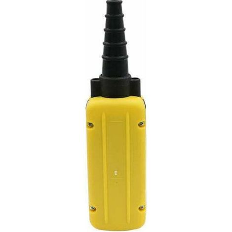 Pulsante di arresto di emergenza a doppio pulsante – Modello XAC-A2713, robusto e conforme alla normativa CE.