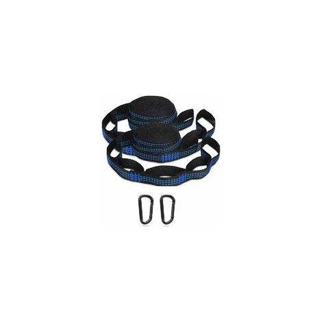 Sangles Pour Hamac - Sangles En Polyester Haute Résistance Avec Mousquetons En Acier Inoxydable - Pour Hamac Chaise Suspendue Balançoire Extérieur Camping Randonnée - Lot De 4 Pièces