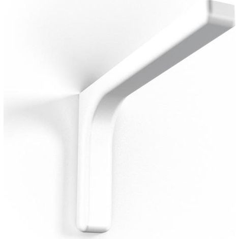 Coppia di reggimensola in ferro zincato con copertura in materiale plastico, colori bianco , scegli se  12cm