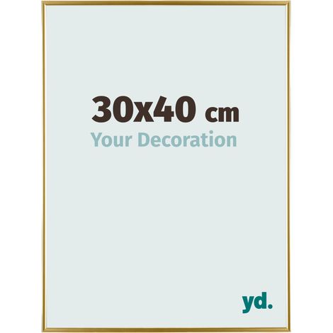yd. - Cadre photo 30x40 - Or - Plastique - Evry