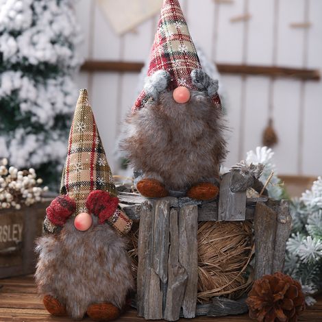 Halloween-Puppe ohne Gesicht, niedliche Stoffgnom-Puppe, Weihnachtsdekoration für Zuhause, Schlafzimmer (1/5)