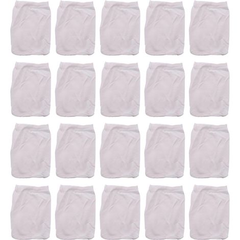 Chaussettes filtrantes pour écumoire de piscine, lot de 20, chaussettes de protection pour panier de filtre de piscine, chaussettes filtrantes réutilisables en maille ultra-fine pour récupérer les déb (1/5)