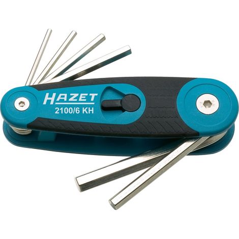 Hazet Innen-Sechskant Winkelschraubendreher-Set 2.5 mm, 3 mm, 4 mm, 5 mm, 6 mm, 8 mm 6teilig (1/5)