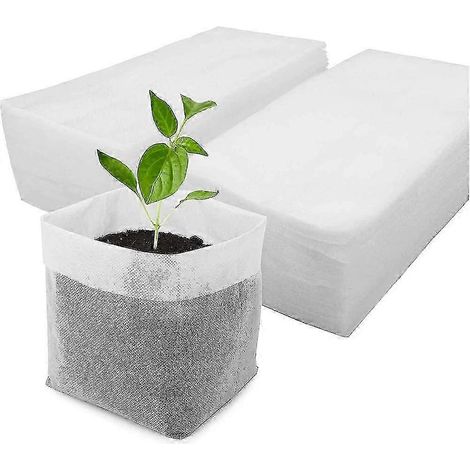 100 sacs de culture pour pépinière (grand format), sachets de semis (petit format), pots de semis en tissu (1/5)