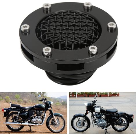 Universeller Motorrad-Tankdeckel, schwarz (1/5)