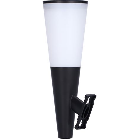 Lampe murale solaire blanche chaude RGB sans fil, design moderne et sécurisé, lampe d'extérieur robuste et durable pour jardin, garage ou cour. RGB (1/5)