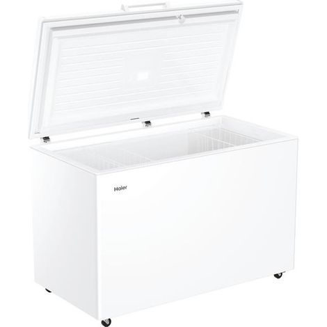 Haier – Congélateur coffre 418 L – Classe E – 39 dB – Capacité de congélation 21 kg/24h – HCE420E