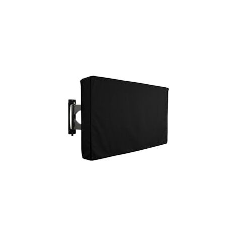 Schwarzer Outdoor-Displayschutz für Fernseher (vc-tv-cover-24-Black, 30" bis 32") - Crezuo