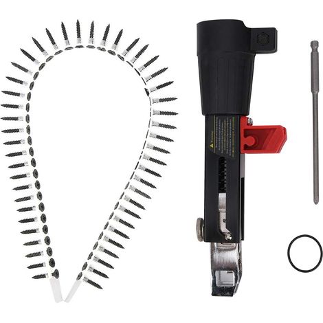 Chaîne de perceuse, boiseries Adaptateur de pistolet à clous automatique Ensemble de fixation de chaîne de perceuse électrique pour perceuse électrique Outil de travail du bois Fixation de perceuse (1/5)