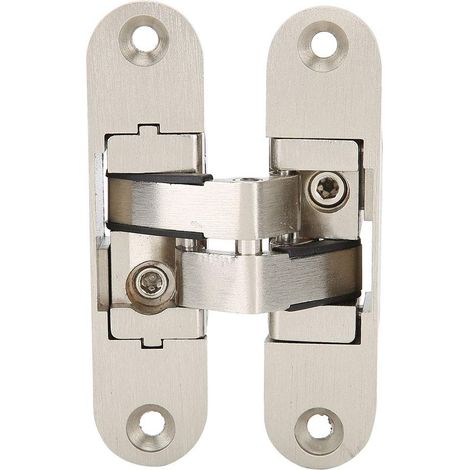 Charnière Invisible, Accessoire de Charnière Dissimulé Croisé Réglable en Alliage de Zinc Résistance à l'usure du Matériel de Meubles à Faible Bruit pour Porte Pliante (1/5)