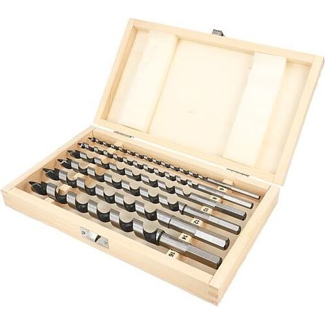 Jeu de mèches HELLER 6 pièces Ø 6/8/10/12/14/16 mm, longueur 235 mm, avec coffret en bois (1/2)