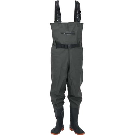 Cuissardes avec bottes et ceinture vert foncé taille 40 (1/5)