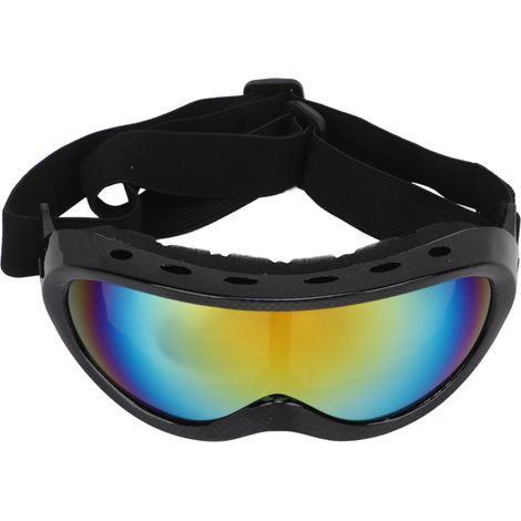 Lunettes de protection UV pour animaux extérieurs, lunettes de soleil universelles chien chat, monture imitation peau de serpent verres rouges assorties amusantes (1/5)