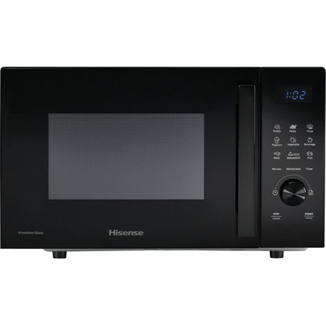 Hisense H23MOBSD1H Mikrowelle Schwarz Solo-Mikrowelle Arbeitsplatte 23 l 800 W