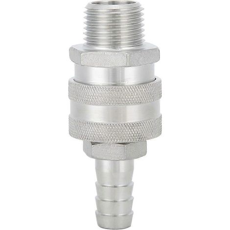 Raccord Rapide Inox Femelle 1/2 Pouce, Adaptateur Fileté pour Brassage de Bière, Connecteur Acier Inoxydable, Embout de Raccordement (1/5)