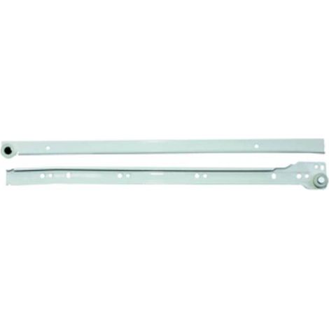 25 x GUIDA P/CASSETTI ACCIAIO 55 CM LACCATO BIANCO