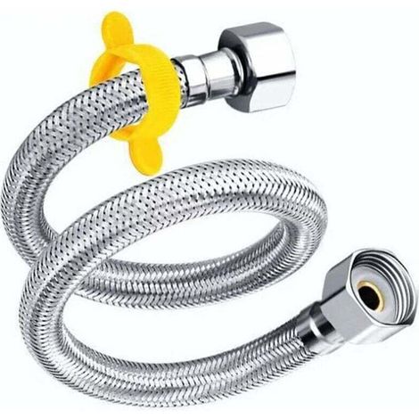 YMYNY 1 Pcs Tuyau de Douche Flexible, Flexible Anti Torsion, Tuyau de Douche Universel pour Pommeau de Douche et Pommeau de Douchette pour Bidet à Main Dans la Salle de Bain, le Jardin(Argent) (1/4)