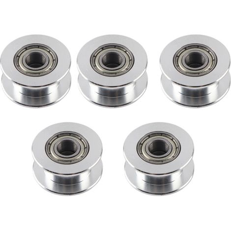 5 poulies de distribution en aluminium 2GT pour imprimante 3D (largeur 6 mm, 20 dents, alésage 5, sans dents) (1/5)