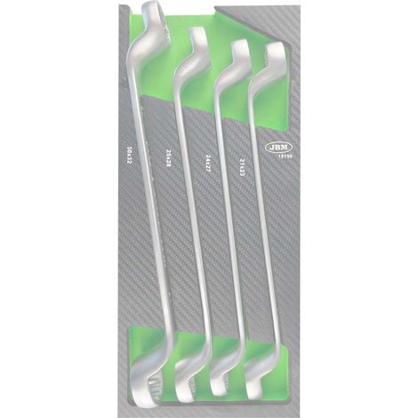 Clé à molette jbm 25x28 mm double anneau finition carbone