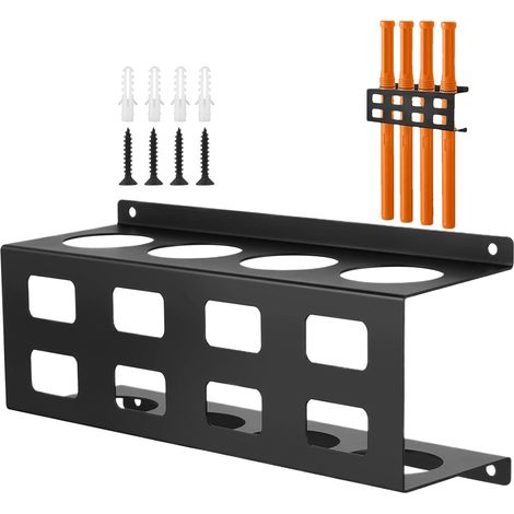 Support Monté pour Électrodes de Soudure, Support de Stockage pour 4 Tubes d'Électrodes, Organisateur Murale en Acier pour Atelier Garage Industriel et Domestique (1/5)