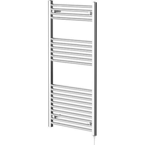 Pizarro Chrome 1200mm x 600mm Straight Electric Heated Towel Rail (1/5)