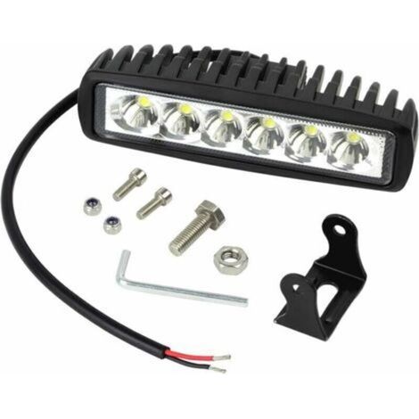 18W LED Projecteur de Travail 12V 24V LED Lumière de Travail Étanche Bar Poutre Lampe Élancée pour Bateau Camion Voiture SUV