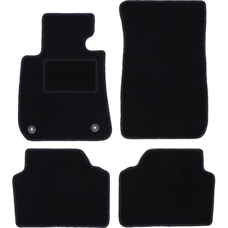 Alfombrillas de terciopelo negro para BMW 3 E90 berlina (2004-2011) (1/5)