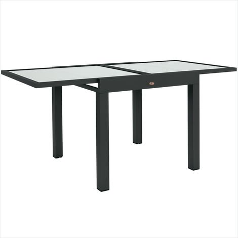 Table de jardin extensible en aluminium avec plateau en verre (1/5)