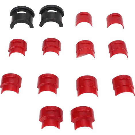Pilote de Joint de Fourche, Kit d'outils Universel d'installation de Joint de Fourche de Vélo de Moto avec Adaptateurs en Plastique pour 35 36 40 41 42 43 45 46 47 48 49 50 Mm, Acier au (1/5)