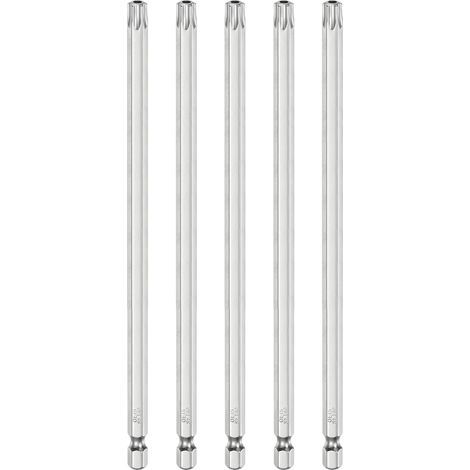 5Pcs Embout de Sécurité Torx T40 1/4" Hexagonal Tige 6" Long (1/5)