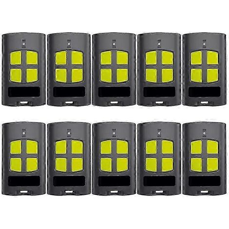 10 télécommandes de porte de garage compatibles BENINCA to.GO 4VA (433,92 MHz) pour la commande de portails électriques. (1/5)