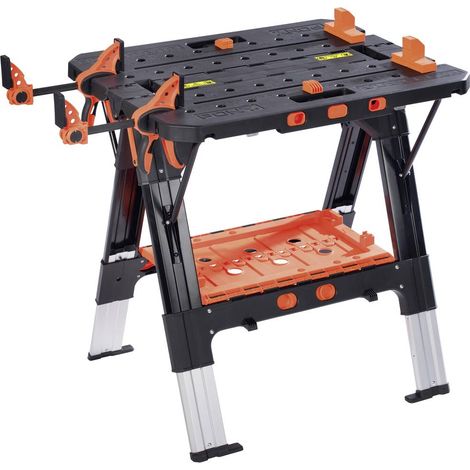Banco da lavoro mobile 2 in 1 JORGENSEN M60Pr regolabile in altezza (L x P) 635 mm x 787 mm 1 pz. (1/5)
