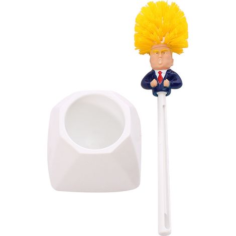 Tragbares Doppel-WC-Handbürsten-Set mit Halter (04) (1/5)