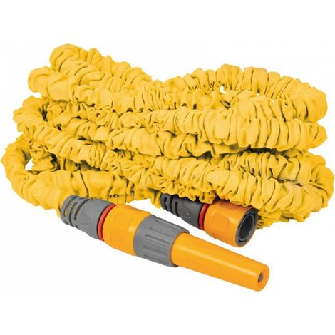 Tuyau extensible Hozelock de 30 m – Conception anti-torsion – Caoutchouc naturel – Raccords Aqua Stop – Pour l'arrosage extérieur (1/4)