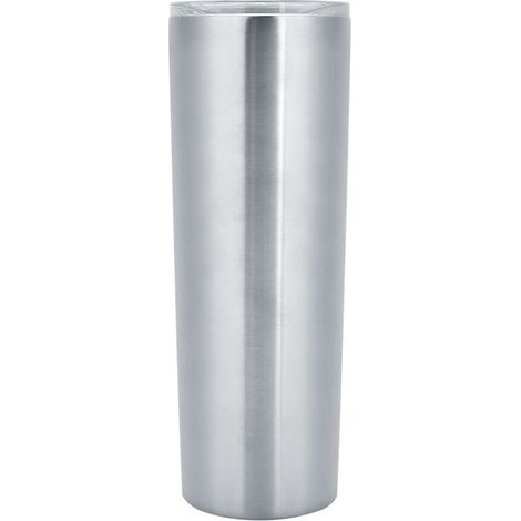 20oz Stainless Steel Travel Cup Water Mug with Lid for Coffee Tea Beverages Hot or Cold DrinksSilver (1/5)