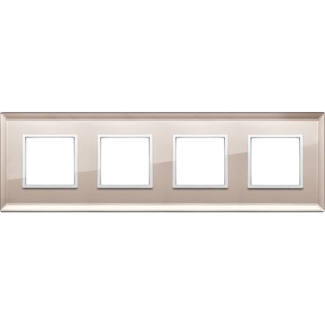 VIMAR - 21669.75 Placca 8M (2+2+2+2) int71 specchio bronz