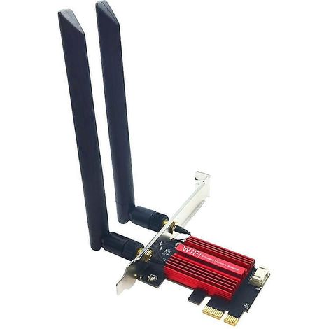 Carte réseau Wi-Fi 6 AX1800 PCIe avec Bluetooth 5.2 pour PC de bureau (1/5)