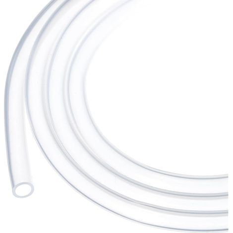 Tuyau en Silicone de 3 Mètres, 5 mm de Diamètre Intérieur et 7 mm de Diamètre Extérieur, Transparent, en Plastique Industriel pour Pompage, Vidange, Irrigation et Brassage (1/5)