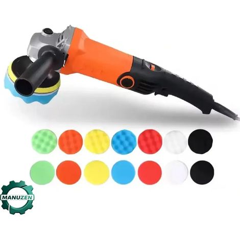 Manuzen - Polisseuse rotative voiture 1200 W – 600 à 8800 tr/min — Prise européenne (1/5)