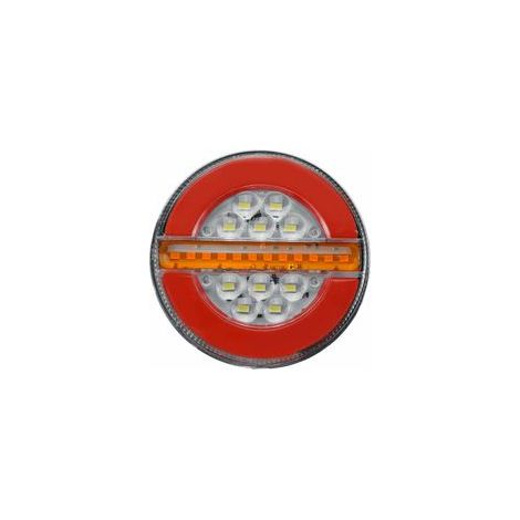 Feu arrière de remorque, 20 pièces LED rond Hamburger feu stop étanche camion indicateur 12V 24V camion remorque 2 pièces (1/4)