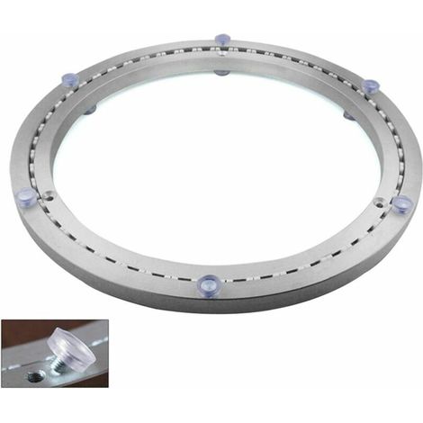Roulement De Plateau Tournant en Métal, Rond Pivotant Base, Rotatifs 360°, Roulements à Billes à Une Rangée, pour Les Charges Lourdes, ø35cm (1/5)