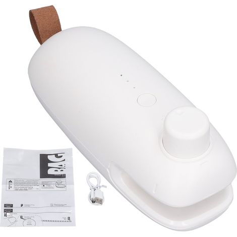 Scelleuse de sacs à chaud USB, blanche, machine de découpe et de scellage pour une meilleure conservation (1/4)