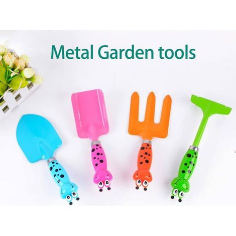 Outils De Jardinage Enfants - Pelle Truelle Bac À Sable - Pour Activités Extérieures Éducatives - Lot De 4 Pièces (1/5)