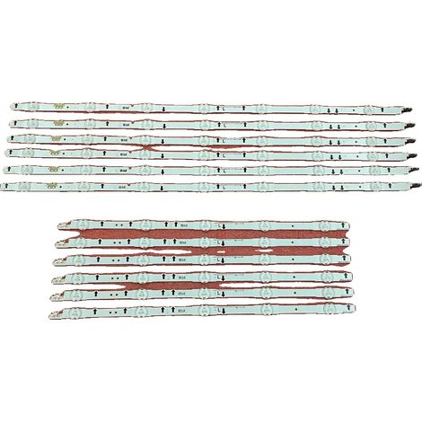 Barra di retroilluminazione a LED, Lunghezza: 1158 mm, Materiale: Rame, Tensione nominale: 3V, Flusso luminoso: 60, Durata media: 100.000 ore (1/5)